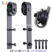 Modern Interior carbon Steel Sliding Wood Barn Door Hardware(LS-SDU-004)